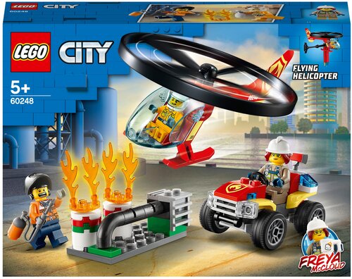 Конструктор LEGO City Fire 60248 Пожарный спасательный вертолёт, 93 дет.