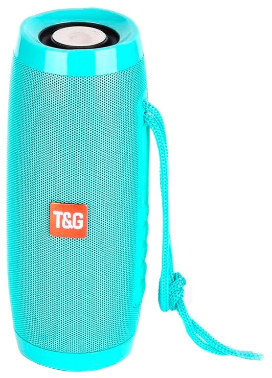 Портативная акустика T&G TG157 CN, 10 Вт, бирюзовый