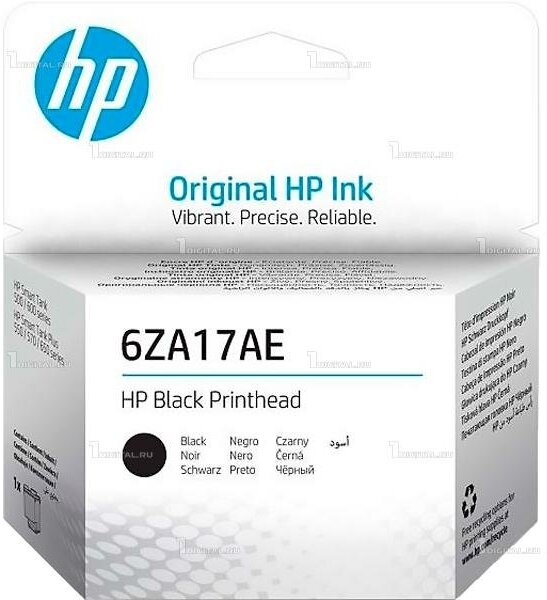 Печатающая головка HP 6ZA17AE / X4E75A Black PrintHead для Smart Tank 500/510/513/515/530/550/570/610/615/650