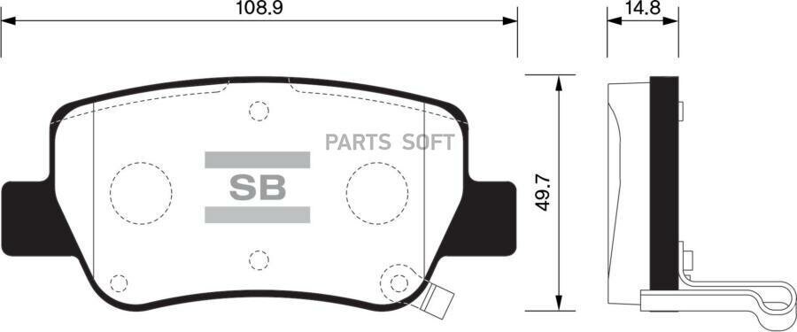 SANGSIN BRAKE Колодки торм. зад.