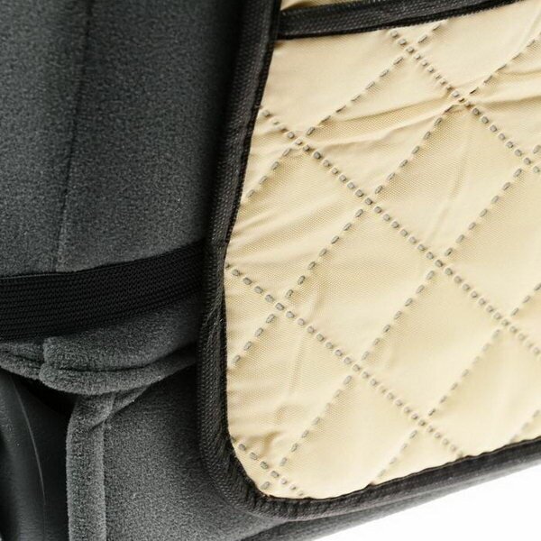 Накидка-незапинайка на спинку сиденья оксфорд, с карманом, 40 x 60 см, бежевая