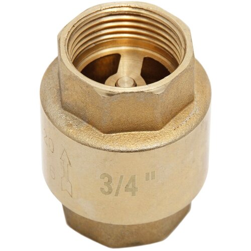 Клапан обратный 34 латунный сердечник латуньсталь MasterProf 569₽