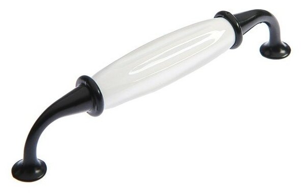 Ручка-скоба тундра PC181, 128 мм, цвет черный - фотография № 1