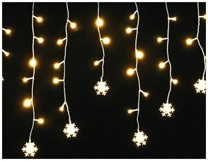 <b>Гирлянда</b> Sh Lights Бахрома DICLD-100WW-C, 100 ламп <b>Гирлянда</b> DICLD-100WW-C представляет собой бахрому
