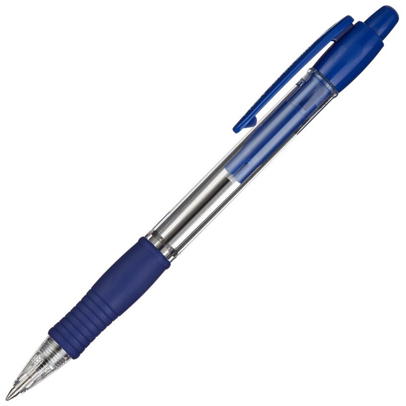 Ручка шариковая автоматическая PILOT BPGP-10R-F рез. манж. син 0,22мм Япония