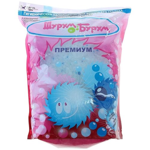 Наполнитель 3,8л Шурум-Бурум Премиум силикагелевый для кошек