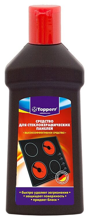 Topperr Средство для ухода за стеклокерамическими поверхностями Topperr, 250 мл.