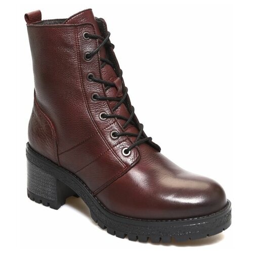 фото Ботинки женские el tempo, бордовый, 36