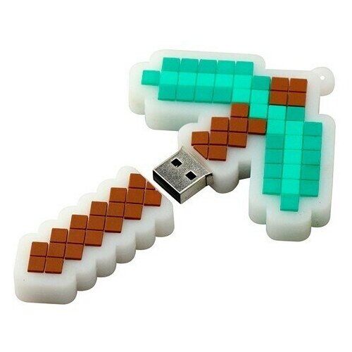 алмазная кирка майнкрафт алмазная кирка 45 см USB Флешка Алмазная Кирка Minecraft Майнкрафт 64 ГБ