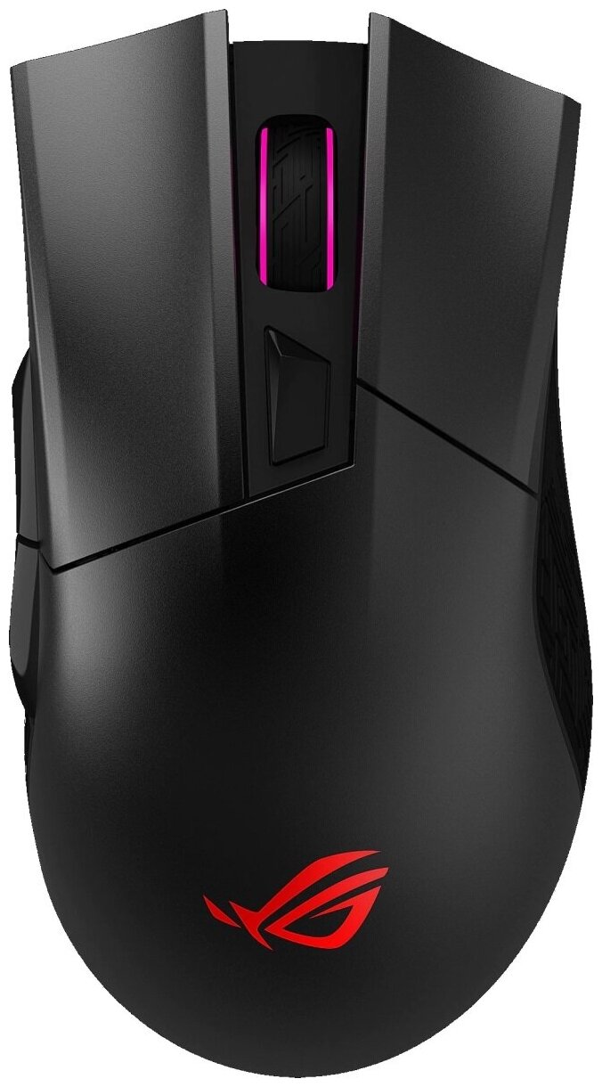 ASUS ROG Gladius II Wireless Игровая мышь (2.4GHz/Bluetooth, RGB LED, 6 кнопок, Omron, 16000 dpi, black, USB, 90MP00Z0-B0UA00)