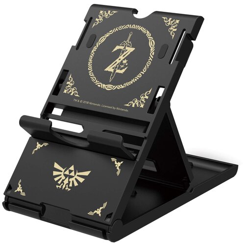 фото Hori подставка playstand zelda edition для консоли nintendo switch (nsw-085u) черный/золотистый