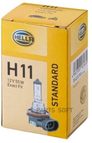 BEHR-HELLA 8GH008358121 лампа НАКАЛИВАНИЯH11 12V 55W PGJ 192