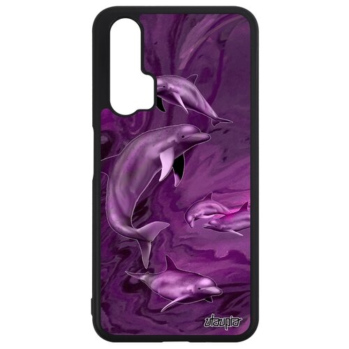фото Чехол на смартфон honor 20 pro, "дельфины" нарвал животные utaupia
