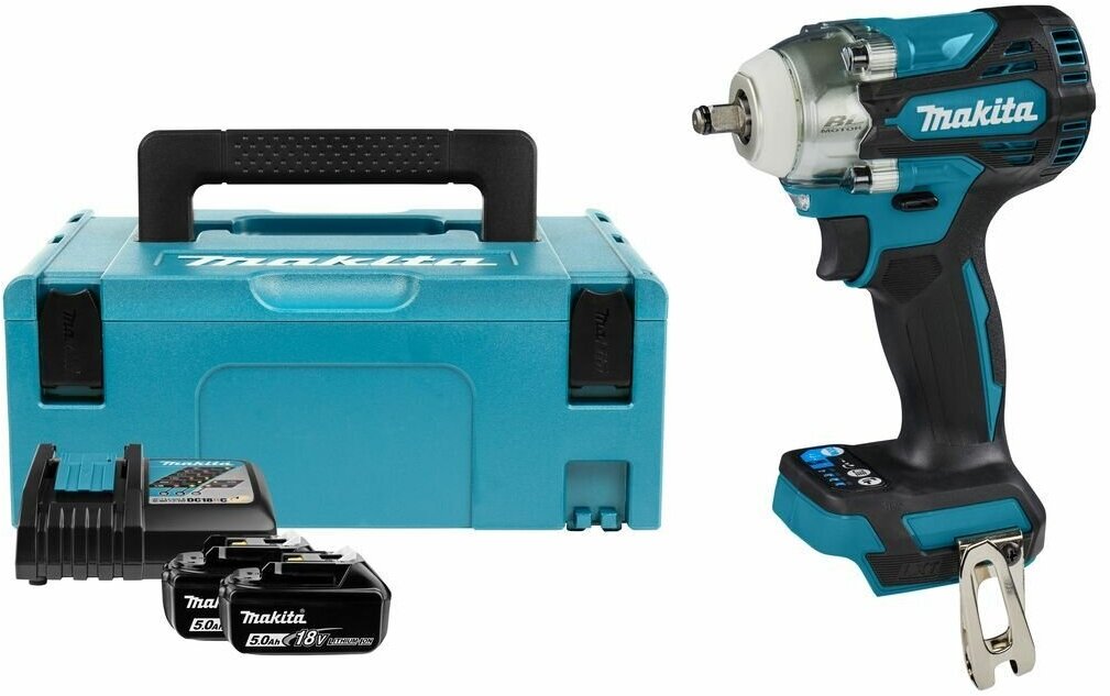 Гайковерт аккумуляторный 18В 330Нм - 3/8" Li-Ion 2x5Ач з/у Makita DTW302RTJ