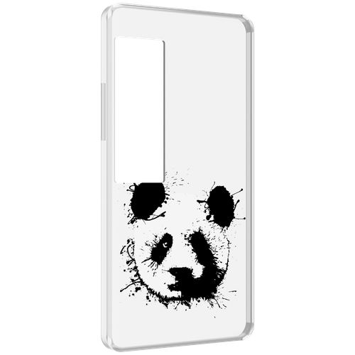 Чехол MyPads клякса-панда для Meizu Pro 7 Plus задняя-панель-накладка-бампер чехол mypads панда на деревце для meizu pro 7 plus задняя панель накладка бампер
