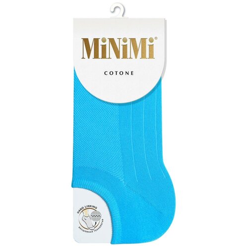 Женские носки MiNiMi укороченные, размер 35-38(23-25), бирюзовый, голубой