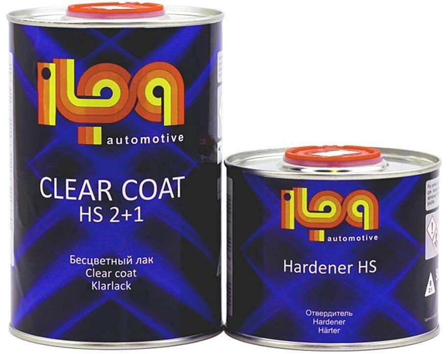 ILPA HS 2+1 Clear Coat Лак акриловый прозрачный 1 л. с отвердителем 0,5 л.