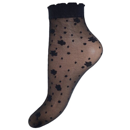 фото Носки mademoiselle, 20 den, размер unica, черный