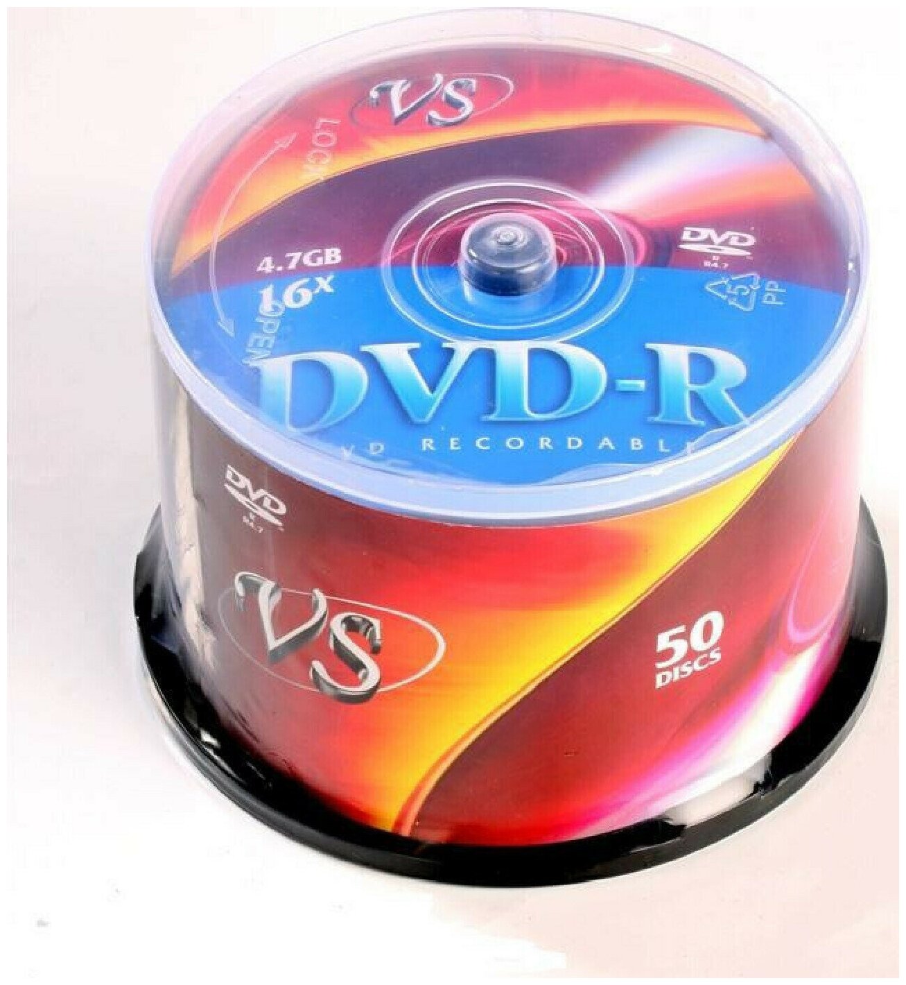 DVD-R Носители информации DVD-R, 16x, VS, Cake/50, VSDVDRCB5001