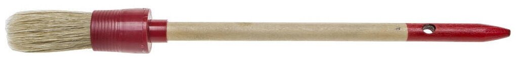 Круглая кисть STAYER 20 мм пластмассовый корпус светлая натуральная щетина деревянная ручка (0141-20)