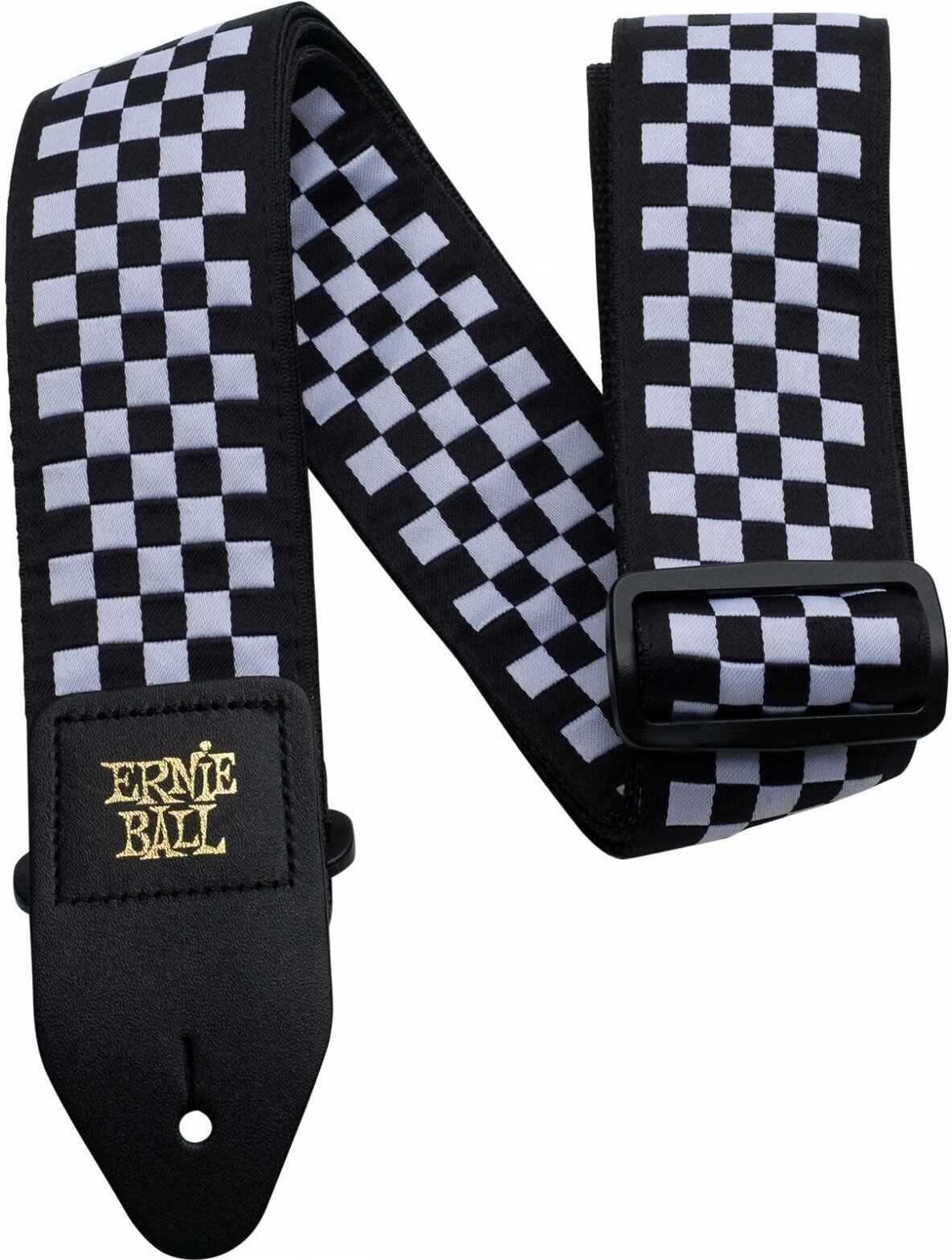 ERNIE BALL 4149 Jacquard Black and White Checkered - Ремень для гитары