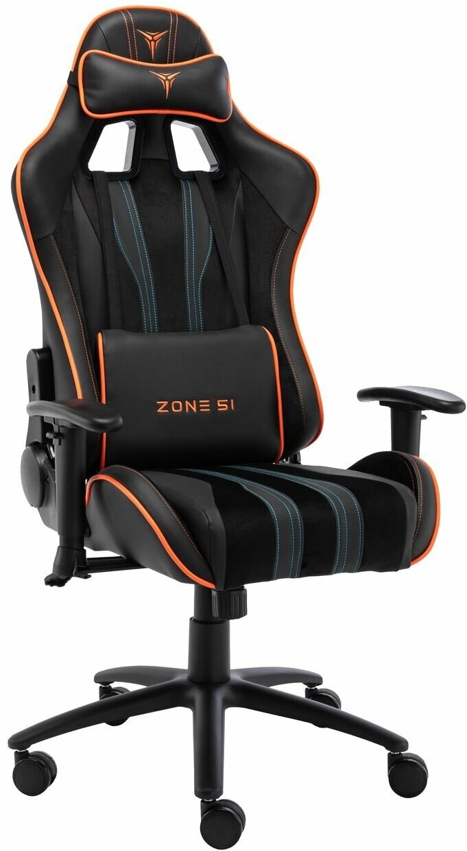 Кресло компьютерное игровое ZONE 51 Gravity Black/Orange (Z51-GRV-BO)