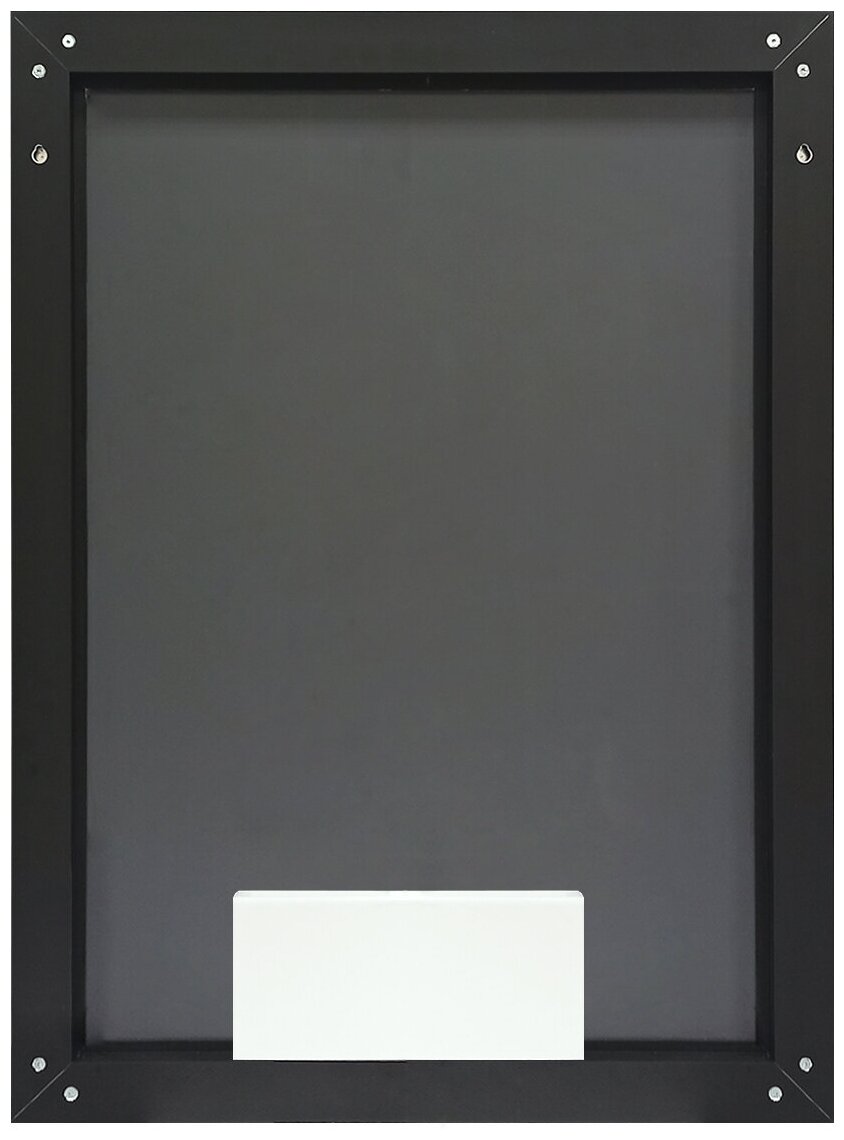 Зеркало "Frame Black LED" 600x800 c подсветкой - фотография № 13