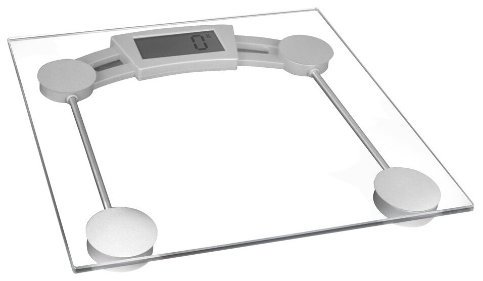 Весы ERGOLUX Весы напольные ERGOLUX ELX-SB01-C21 электронные 0-180кг, ЖК-дисплей, прозрачные - фотография № 1