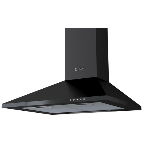 Вытяжка декоративная купольная BASIC 600 BLACK ширина 600 мм черный 703400₽