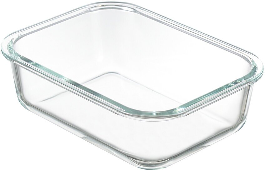 Контейнер для запекания и хранения прямоугольный стеклянный с крышкой, 1 л, светло-серый, Smart Solutions, SFE-SS-CN-GLS-GR-1 - фотография № 6
