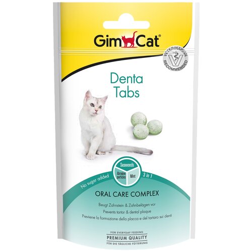 Пищевая добавка GimCat Denta Tabs 40 г