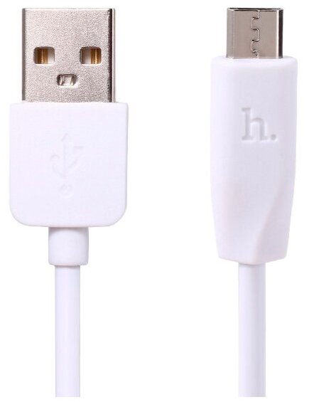 Кабель Hoco Rapid X1 USB - microUSB, 2 м, белый