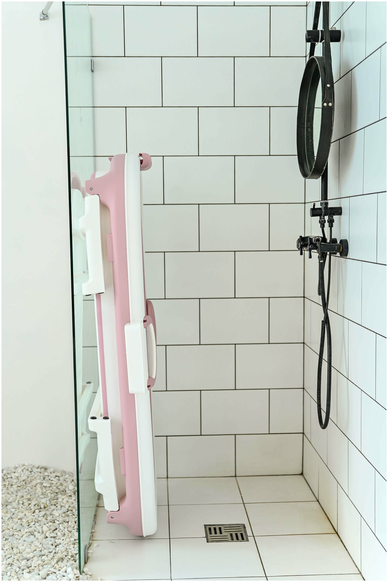 Складная ванна для взрослых, SPA-комплекс для дома и дачи (ванночка силиконовая розовая)