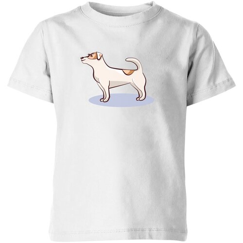 Футболка Us Basic, размер 10, белый детская футболка jack джек рассел собака животные прикольные 104 темно розовый