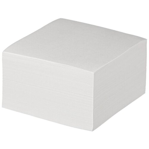 Attache Блок для записей 90x90x50 мм, белизна 92% (1179444) белый 65 г/м² 90 мм 90 мм блок кубик для записей в боксе attache 9х9х5 см белый блок прозрачный бокс