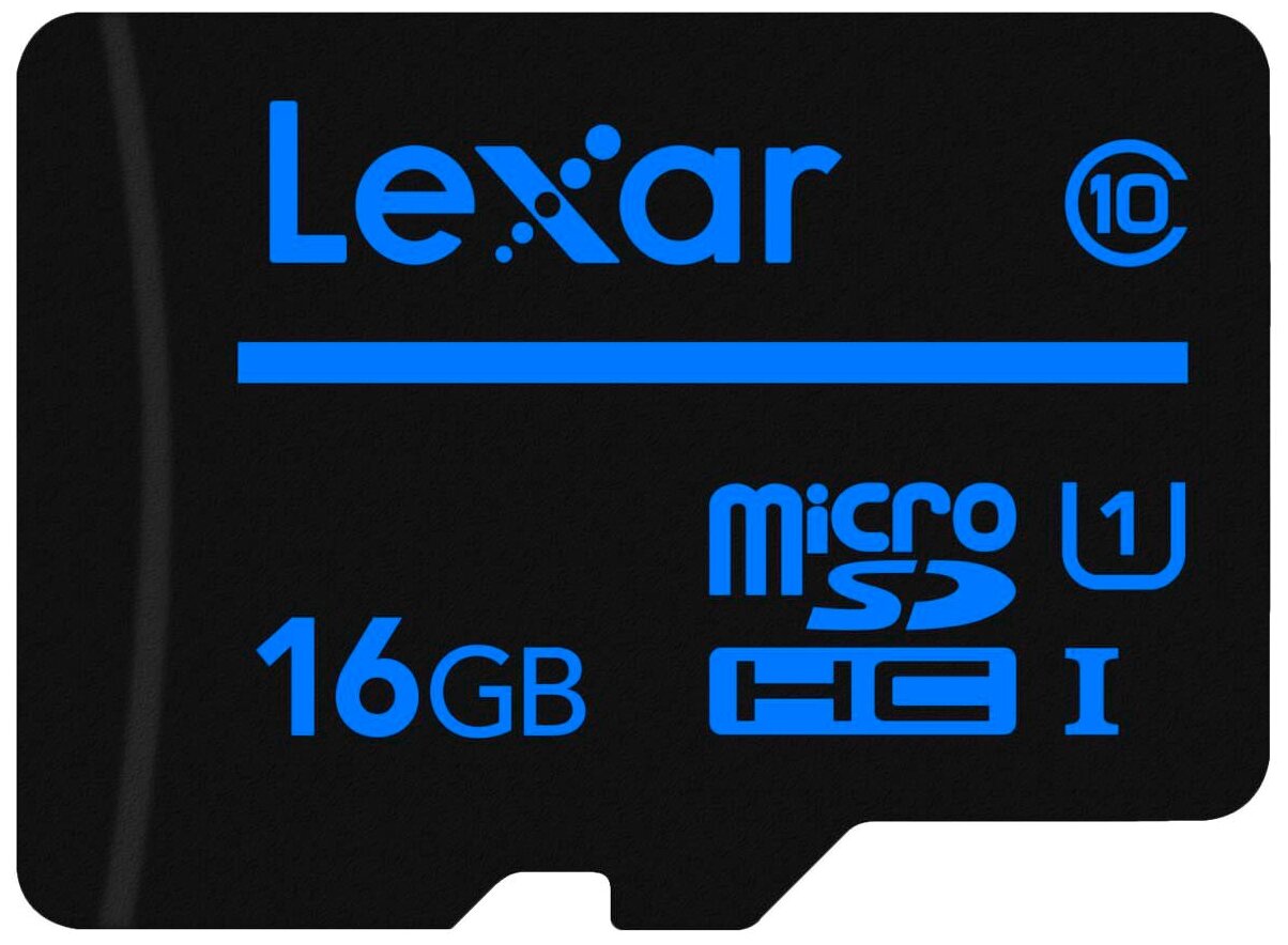 Карта памяти 16GB MicroSD class 10 LEXAR LFSDM10-16GABC10