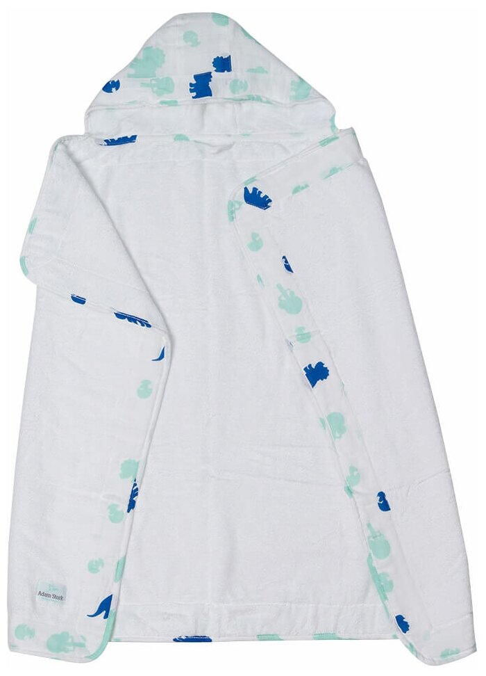 фото Adam Stork (США) Полотенце для новорожденных с уголком Cute Dinos 70 х 91,5 см.