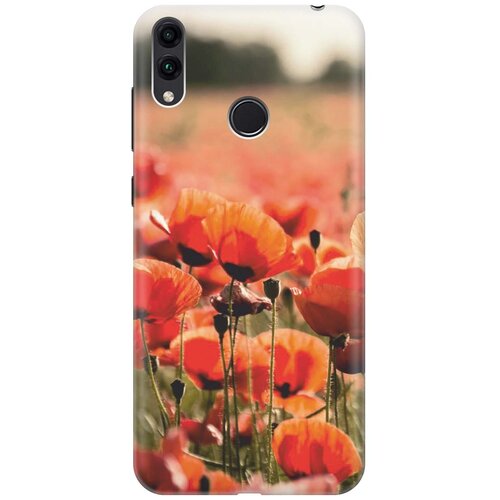 фото Re:paчехол - накладка artcolor для honor 8c с принтом "маки"