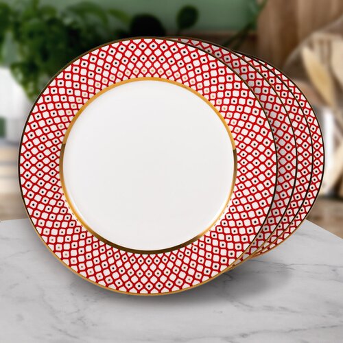 Набор из 4 тарелок. Императорский фарфоровый завод. Форма 