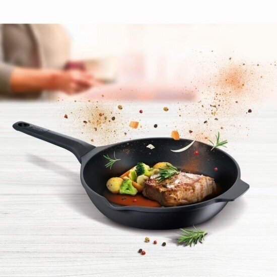 Сковорода TEFAL Delicio E2320474, 24см, без крышки, черный [2100118219] - фото №9