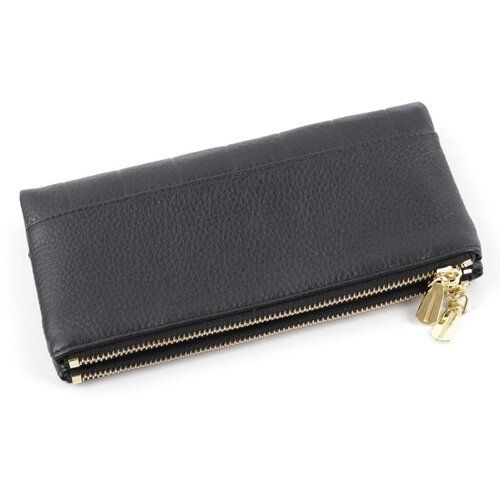 фото Кошелек 6093 блек, фактура гладкая, черный piove