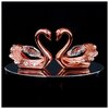 Сувенир с кристаллами Swarovski Пара лебедей 10,2х4,5 см 4266137 - изображение