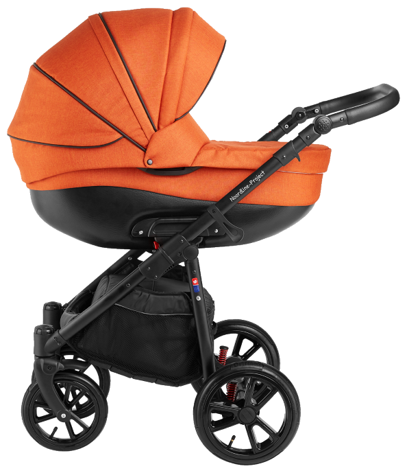 Коляска Noordline Оlivia Sport 2в1 Orange Нордлайн Оливия Спорт 2 в 1 Детская коляска для новорожденных, люлька, прогулочная