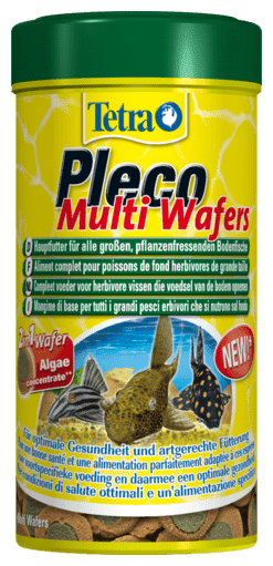 Корм Tetra Pleco Multi Wafer, плотные хлопья (чипсы), для крупных растительноядных донных рыб, 250 мл