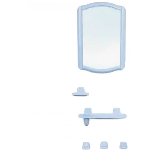 Набор для ванной Berossi 46 (Беросси 46), светло-голубой, BEROSSI (Изделие из пластмассы. Размер зеркало 352 х 520 мм) (НВ04608000)