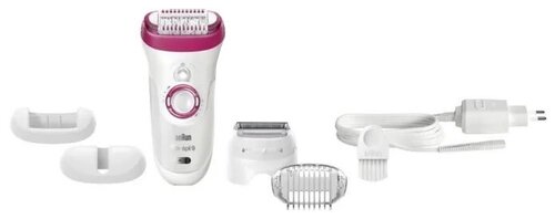 Эпилятор Braun 9-567 Silk-epil 9 Legs, body & face, белый/розовый ...