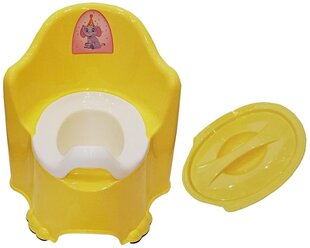 Детский горшок Dunya Plastik Комфорт со съёмной чашей желтый