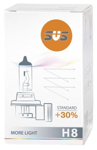 Галогенная лампа SVS Standard +30% H8 12V 35W