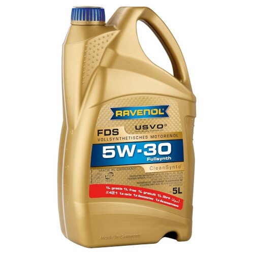 фото Синтетическое моторное масло ravenol fds sae 5w-30 (4+1 л), 5 л