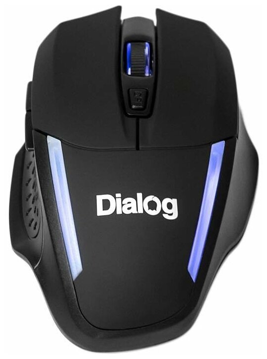 Мышь беспроводная Dialog MROK-10U LED USB Black